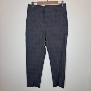 Isabel Marant Women's Gray Plaid Cropped Pants Size 40 US/10